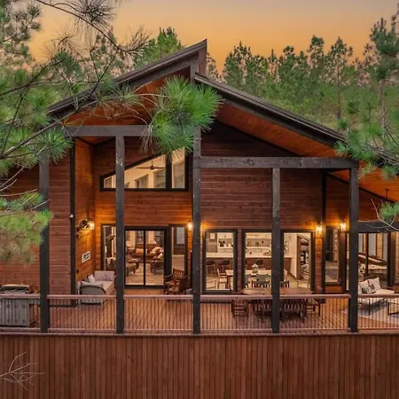 New Cabin W Hot Tub + Views Sleeps 12